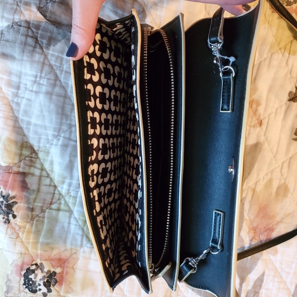 Vera Bradley Black Leather Crossbody Bag - Picture 2 of 4